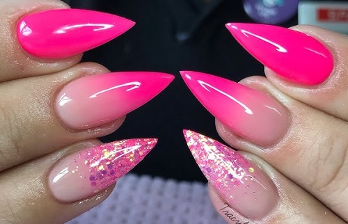 Pink Ombre Nail Designs ideas 4