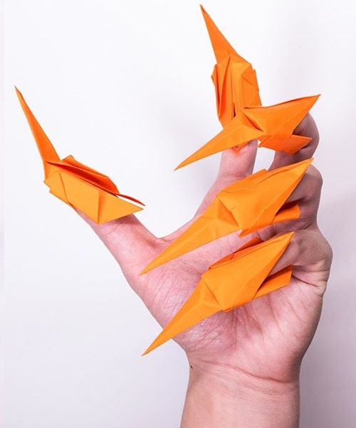 origami Dragon Claws Halloween
