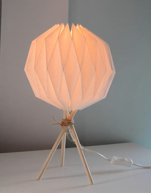 How to make an ORIGAMI LAMP
