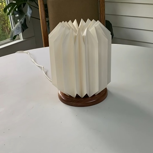 Chic DIY Origami Paper Table Lamp