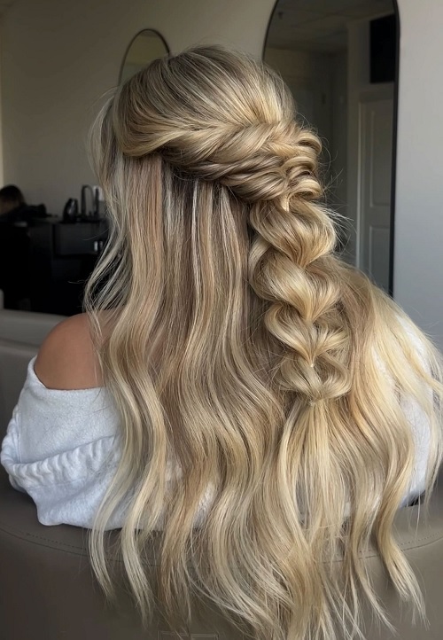 perfect hairstyle for a bride, bridesmaid, wedding guest or prom
