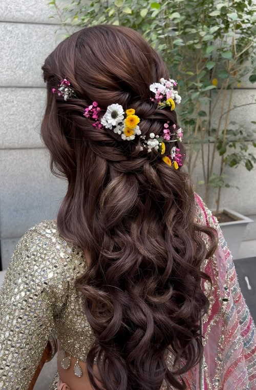 real flower using Hairstyle Ideas 11