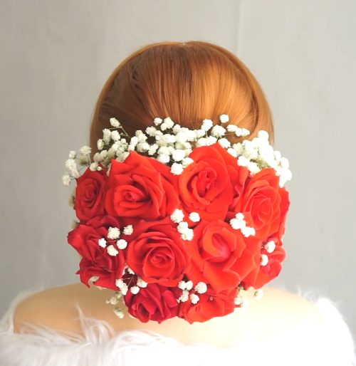 real flower using Hairstyle Ideas 1a