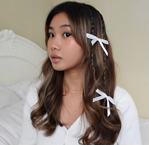 ribbon hair style ideas