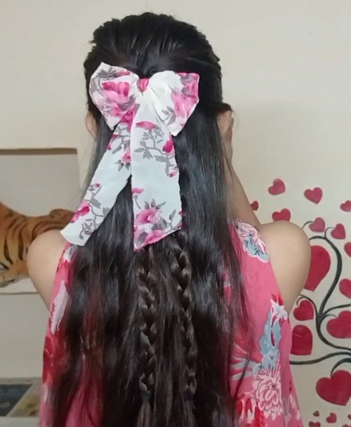 Beautiful Ribbon Hairstyles for Long Hair