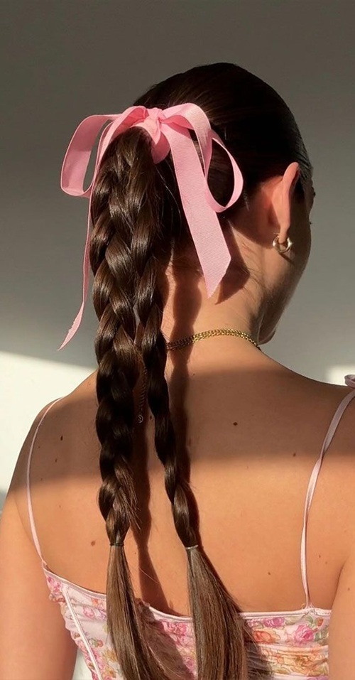 top ribbon hair style ideas