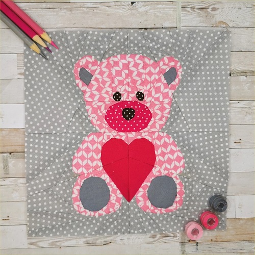 Teddy Bear Quilt Block