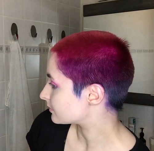 Ombre Buzzcut Hair Dye Tutorial