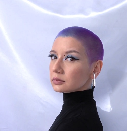 Buzz cut hair color for women 2