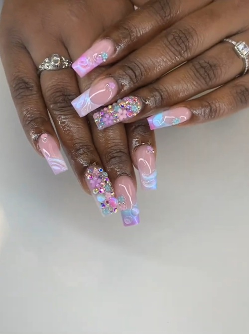 Dreamy 3D Nail Art