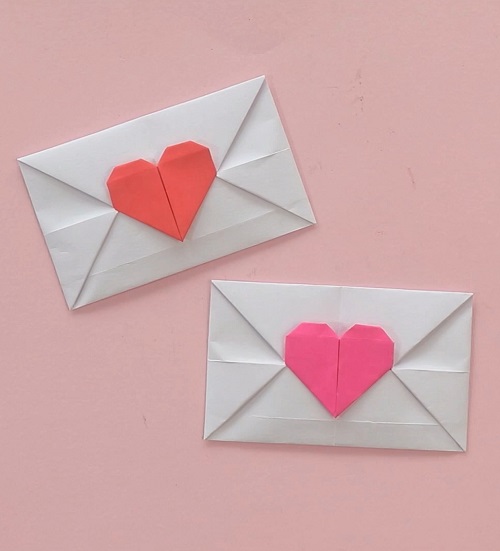 origami heart envelope 3