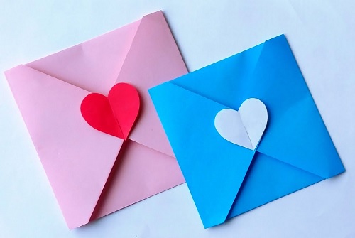 DIY Easy Heart Locked Envelope