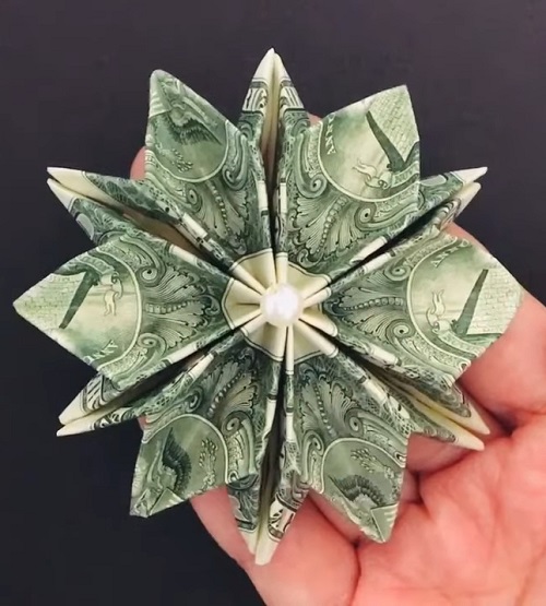 origami money flower ideas 3