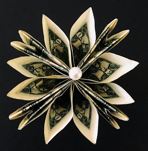 Money Flower Easy Dollar Bill Origami Flower