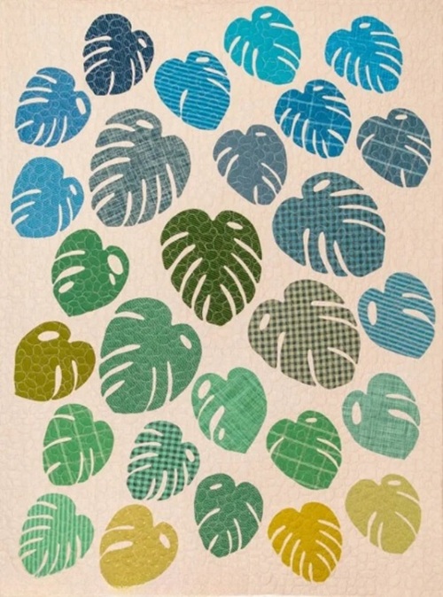 Monstera Quilt Pattern by Laundry Basket Quilts